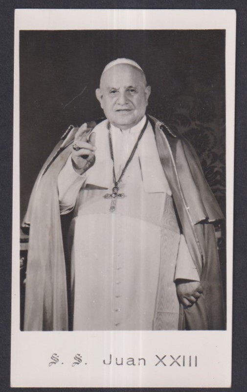 Holy card antique del Papa Juan XXIII santino image pieuses estampa