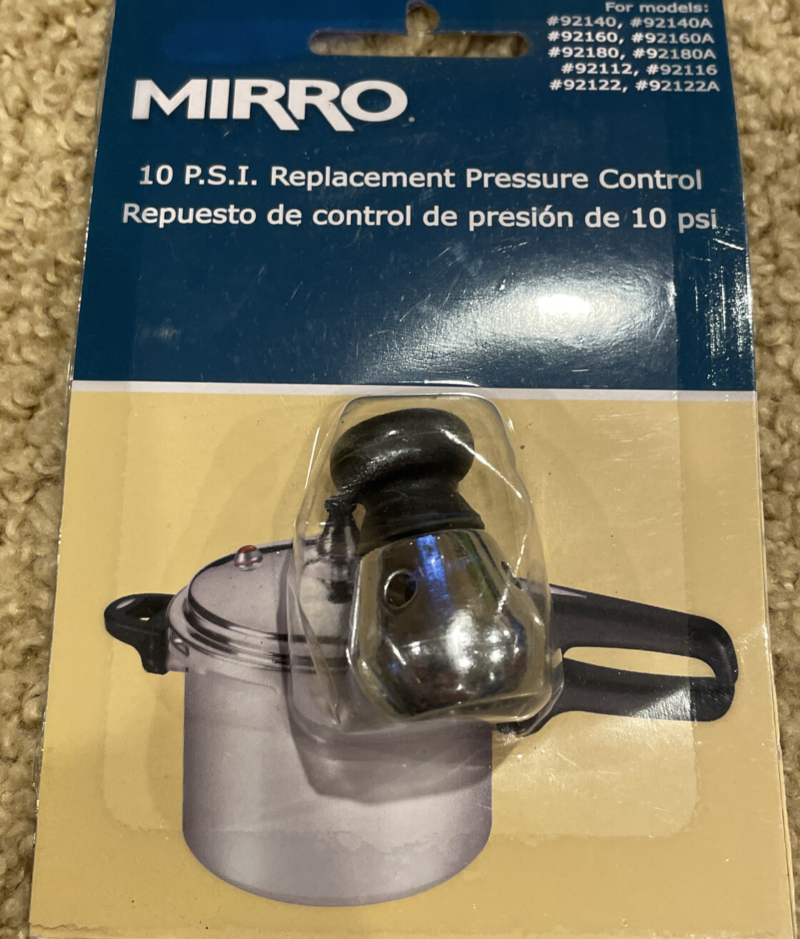 Mirro Pressure Control For Mirro Pressure Cookers 10 Psi
