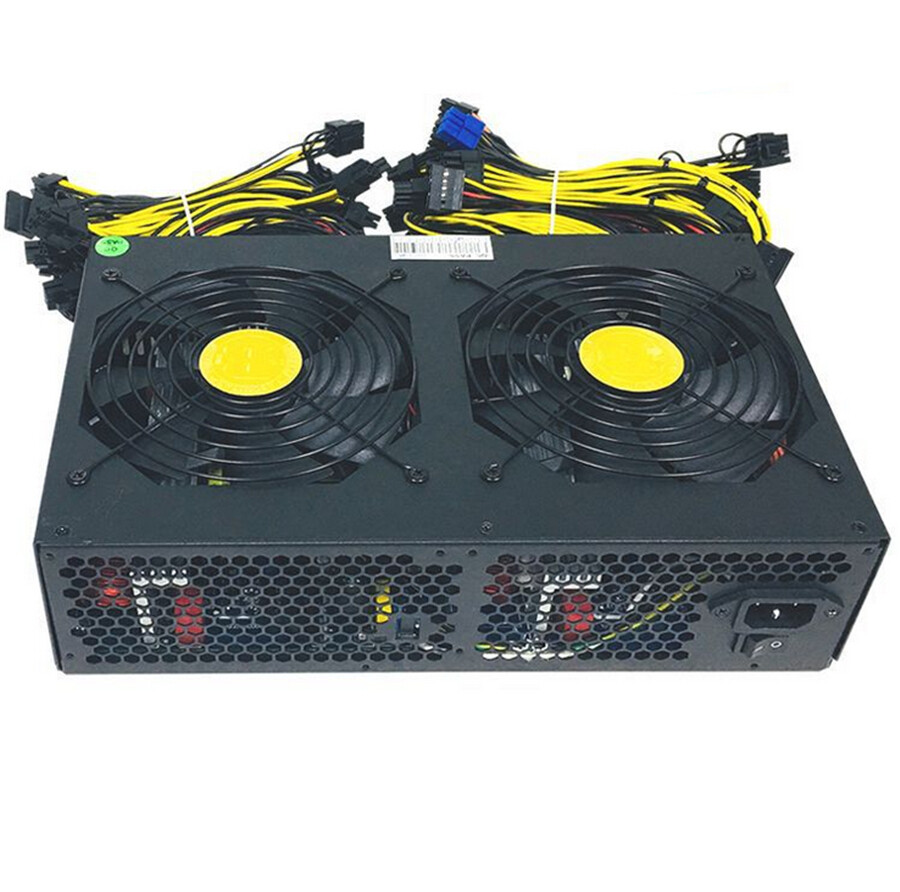 3600W ATX PSU Power Supply 180-240V 12 Card Mining Rig For   Power Mining