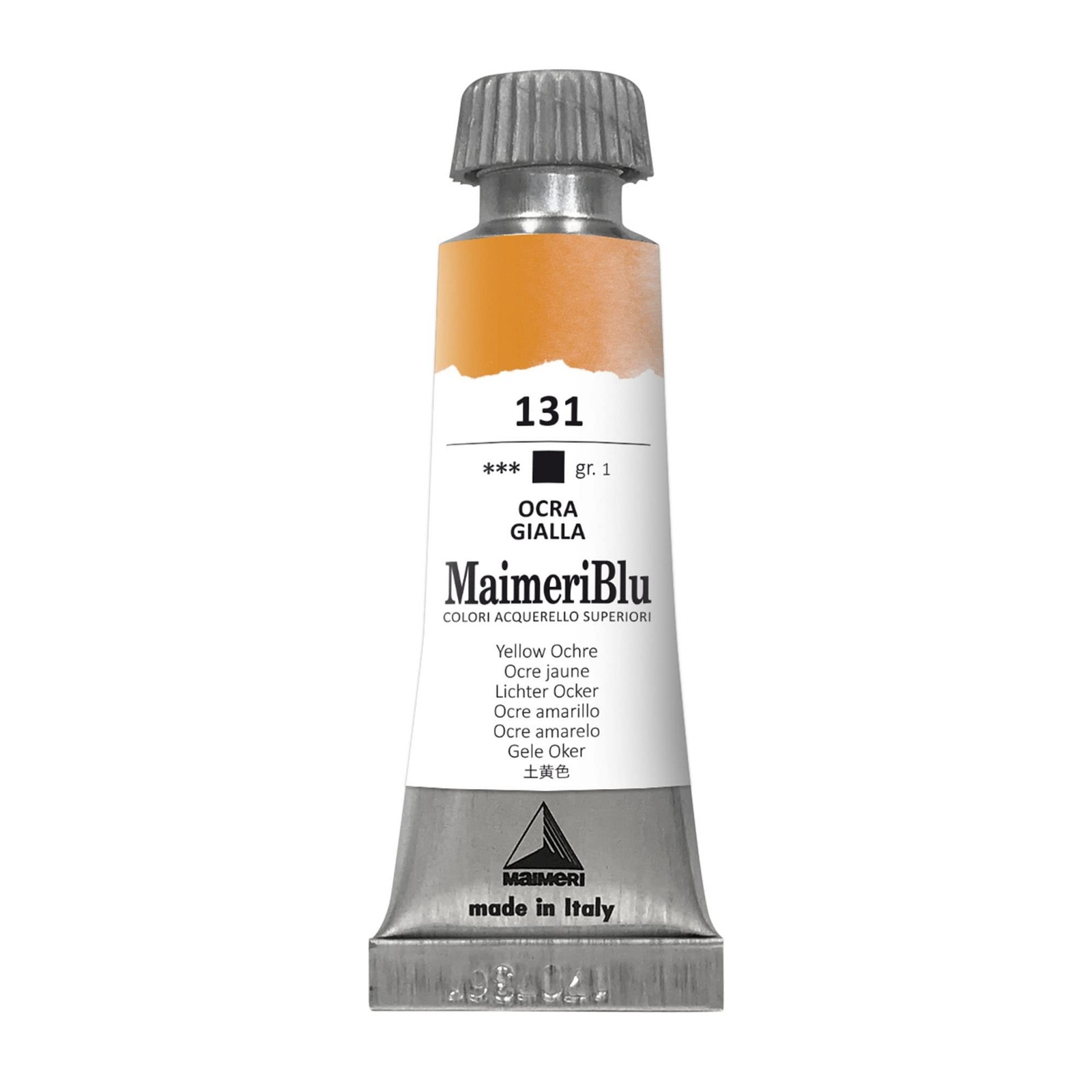 MaimeriBlu 12ml Single-Pigment Watercolor Paint - Yellow Ochre PY42 Professio...
