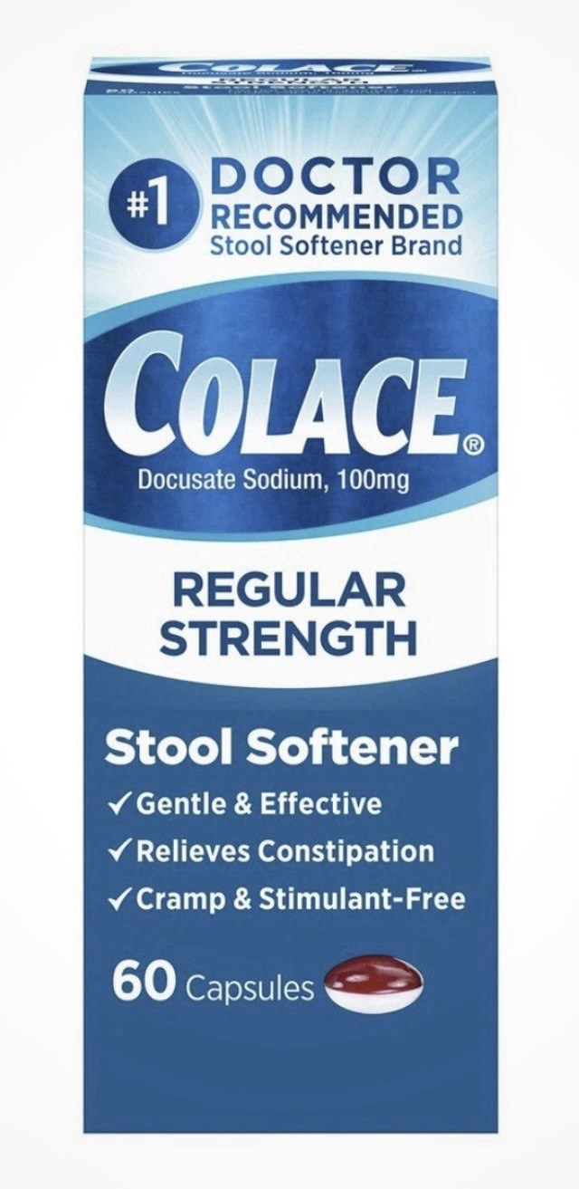 Colace Regular Strength Stool Softener 60 Caps Exp 07/2027 FREE FAST SHIPPING