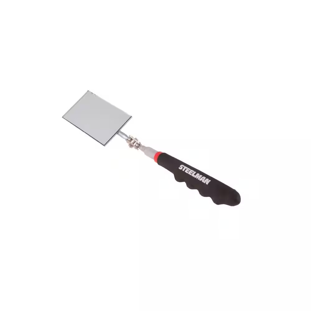 30 In. L Telescoping 2 In. X 3.5 In. Inspection Mirror Tool