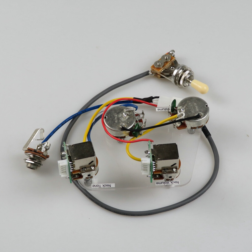 Epiphone Push-Pull Chrome Humbuck Guitar Pickup Bucker PRO Alnico 5 with Wiring