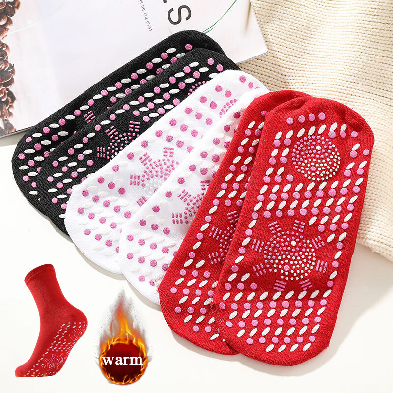 Self Heating Tourmaline Magnetic Therapy Socks Infrared Foot Pain Warm Winter❥