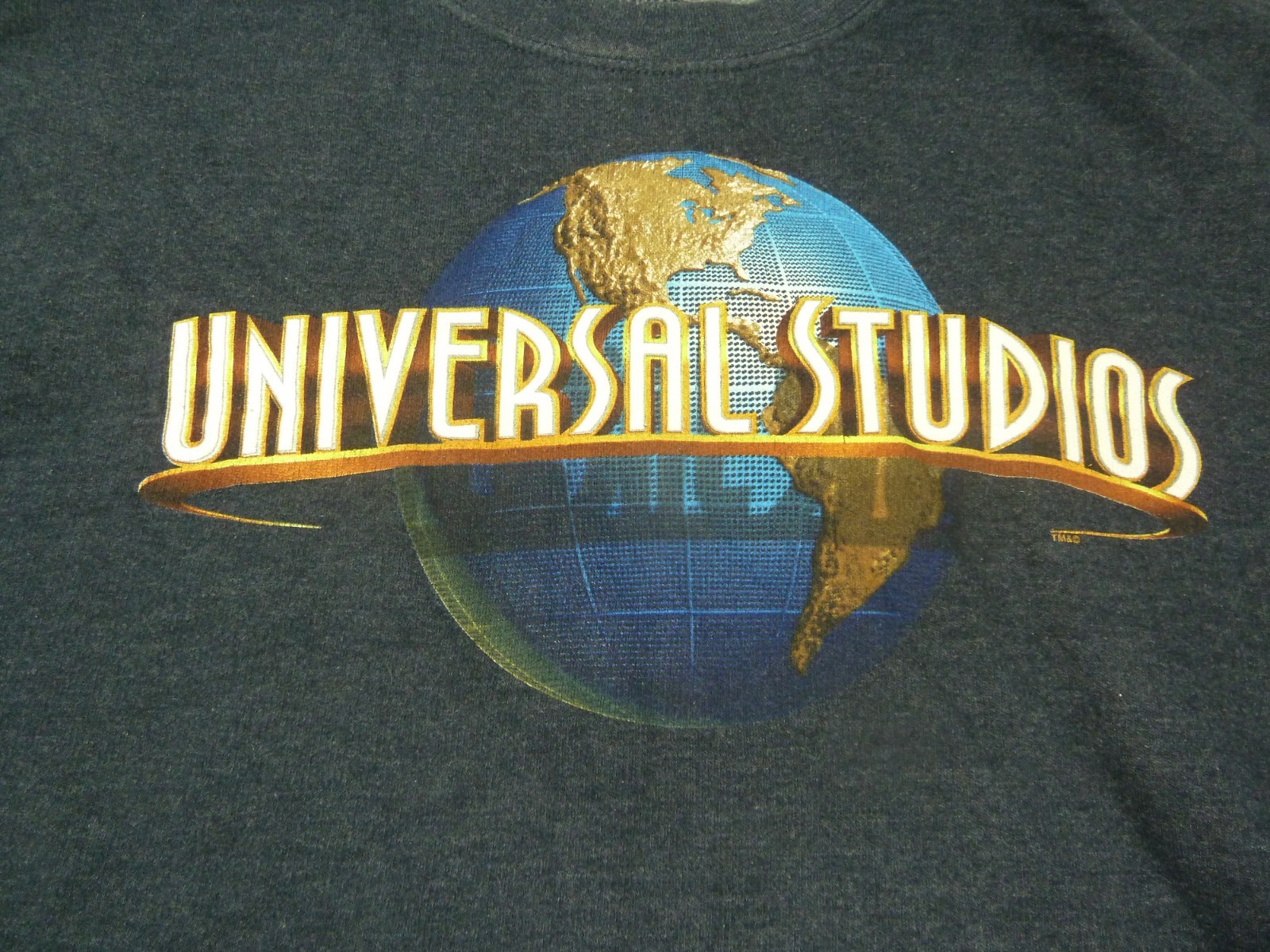 Universal Studios Sweatshirt Mens Medium Grey Graphic Logo Crew Neck Pullover