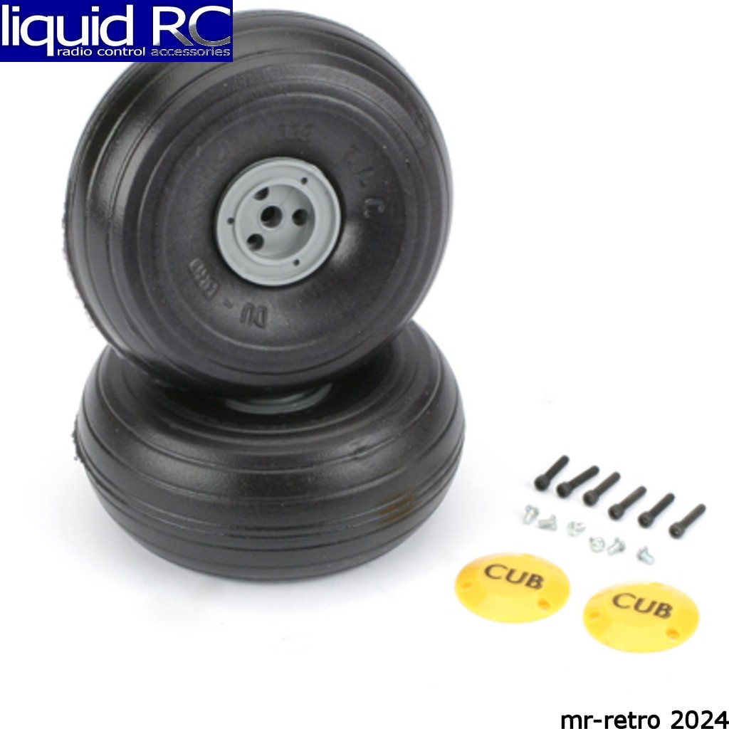 DU-BRO 338TLC 1/5 light weight J-3 Cub Wheels (2)