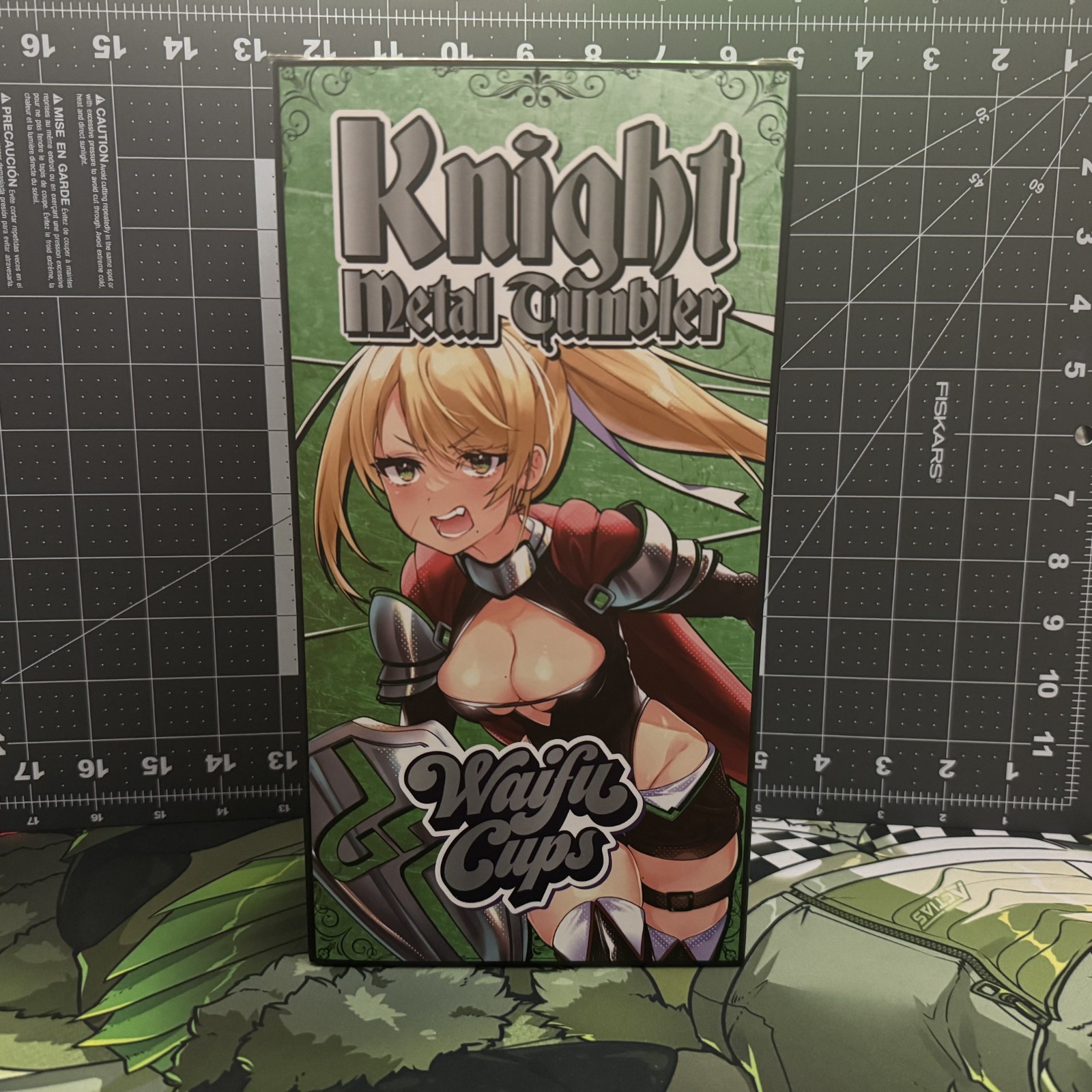 [NEW/UNUSED] Gamersupps Metal Waifu Tumbler: Knight