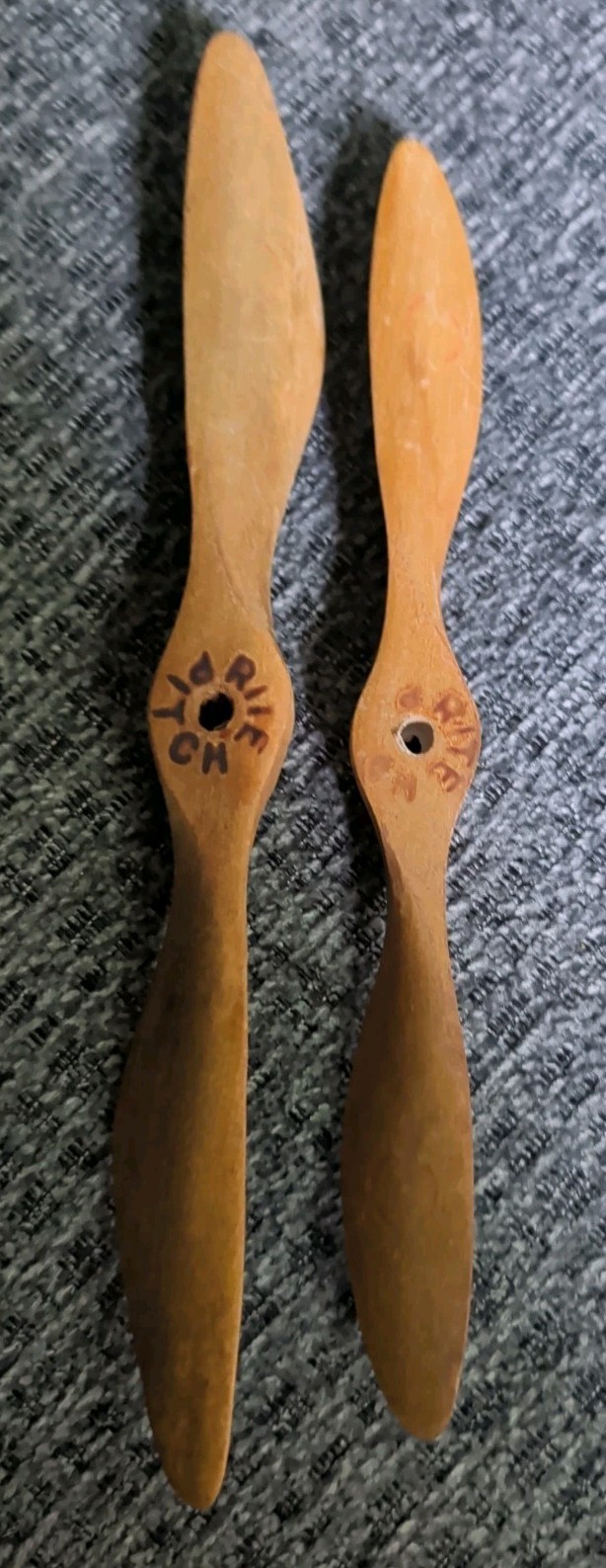 Vintage RITE PITCH wooden airplane props 9 X 12 8 X 12 For RC Airplane Nice