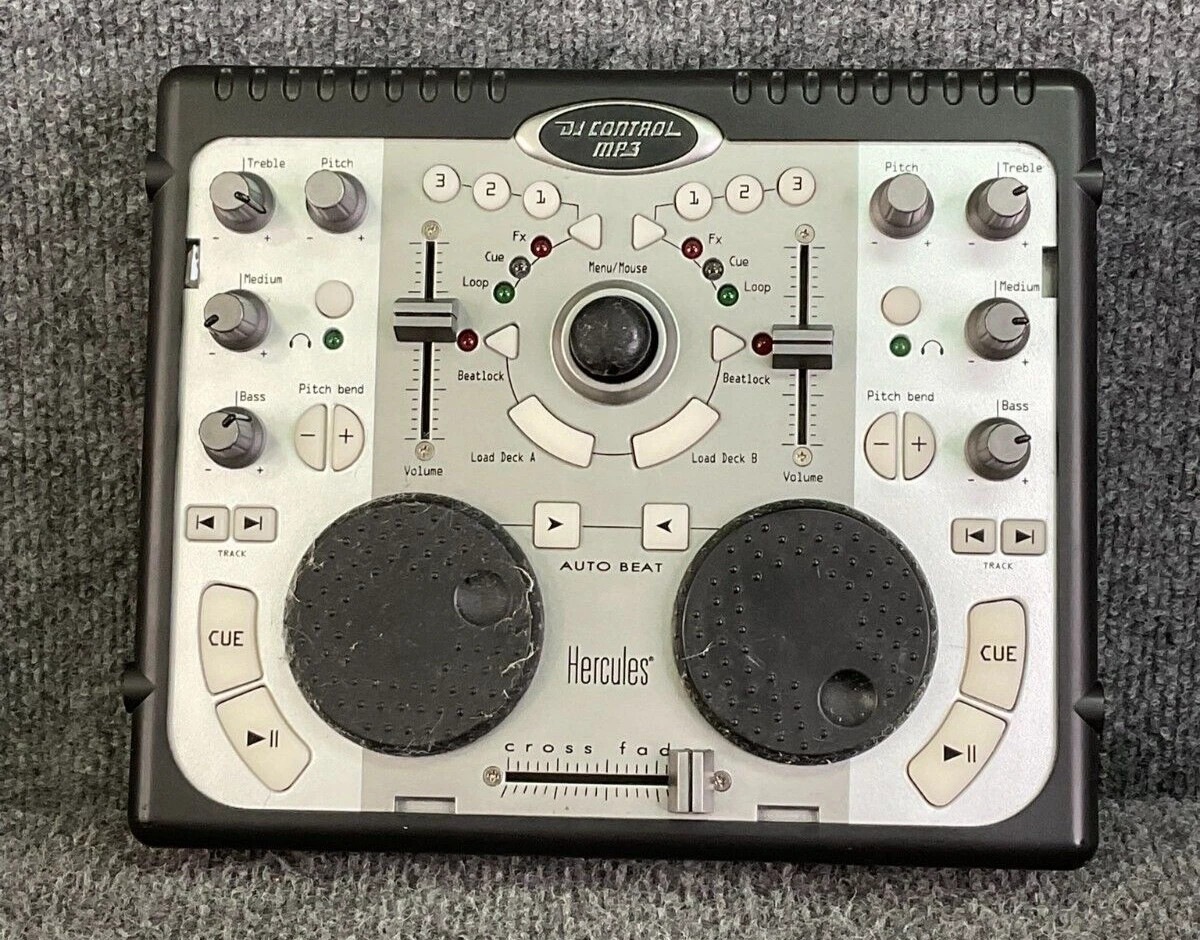 Hercules USB DJControl MP3 e2 2-Channel DJ Controller Compact & Portable