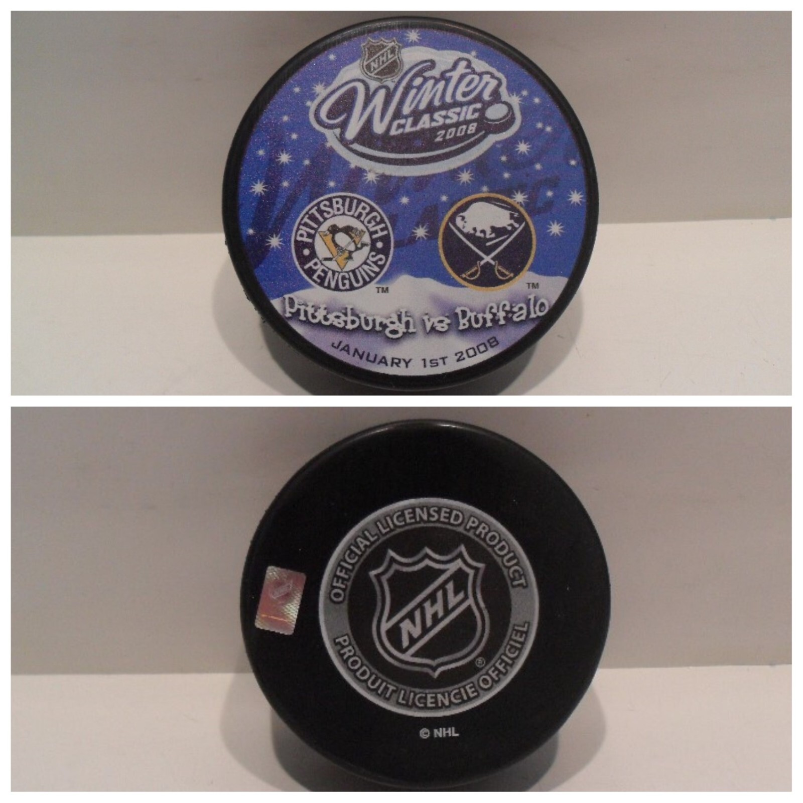 2008 NHL Winter Classic Puck - Inaugural Winter Classic - Crosby GWG - BRAND NEW