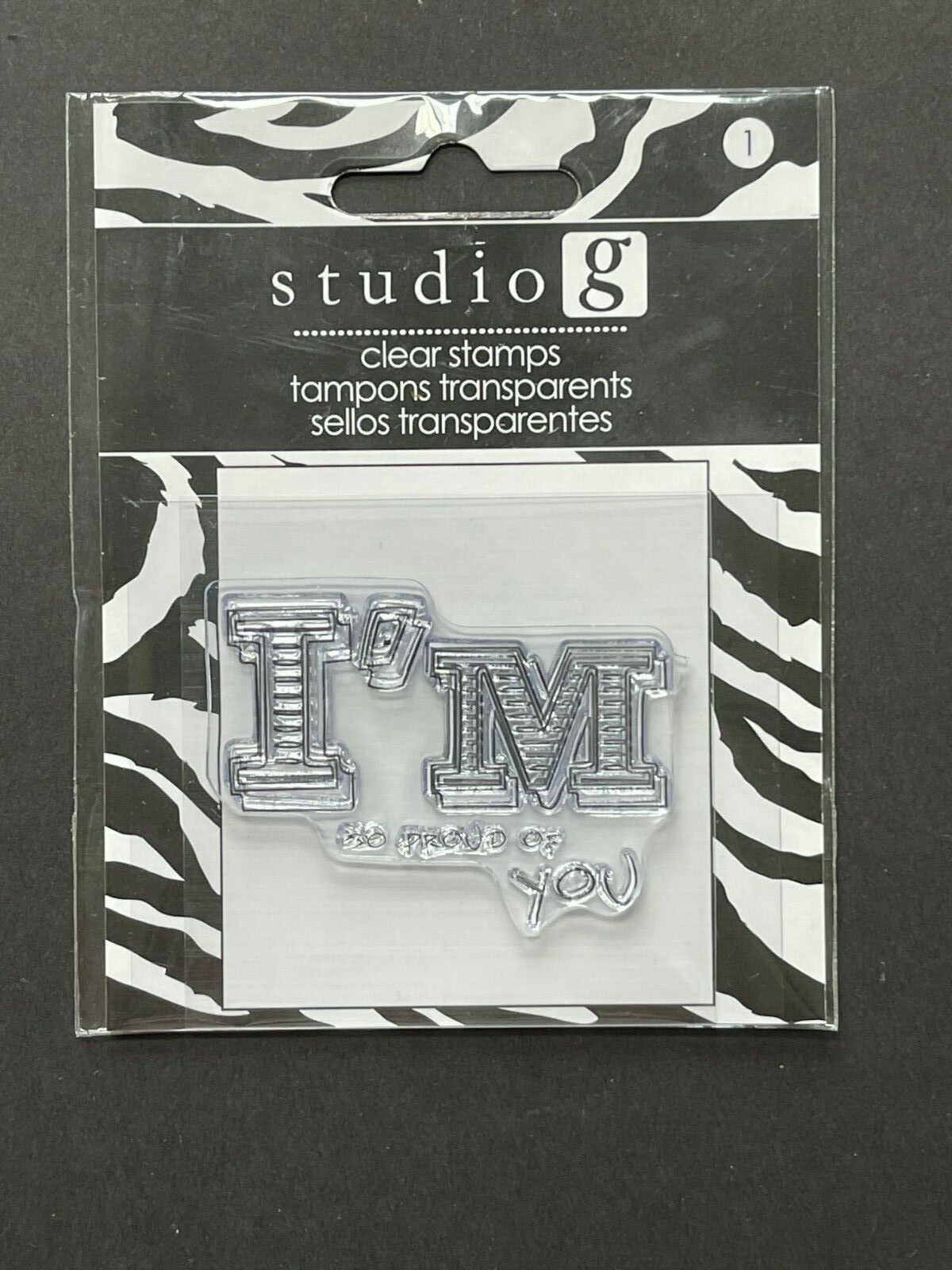 I'm so Proud of You Sentiment Word Phrase Card Making Clear Stamps
