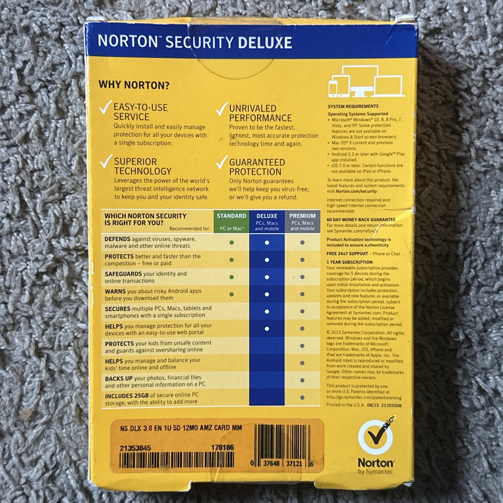 Norton Security Deluxe - 5 Device for 21353845