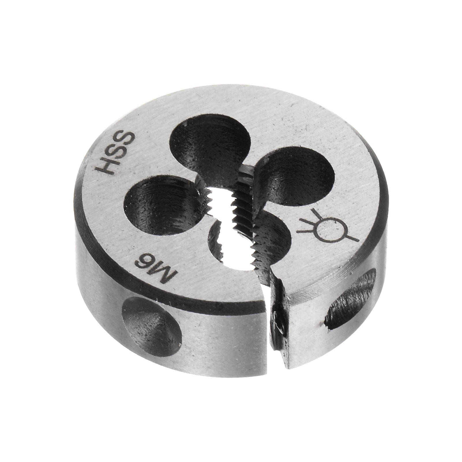 M6 x 1 Thread Round Threading Dies Adjustable HSS Die for Repairing
