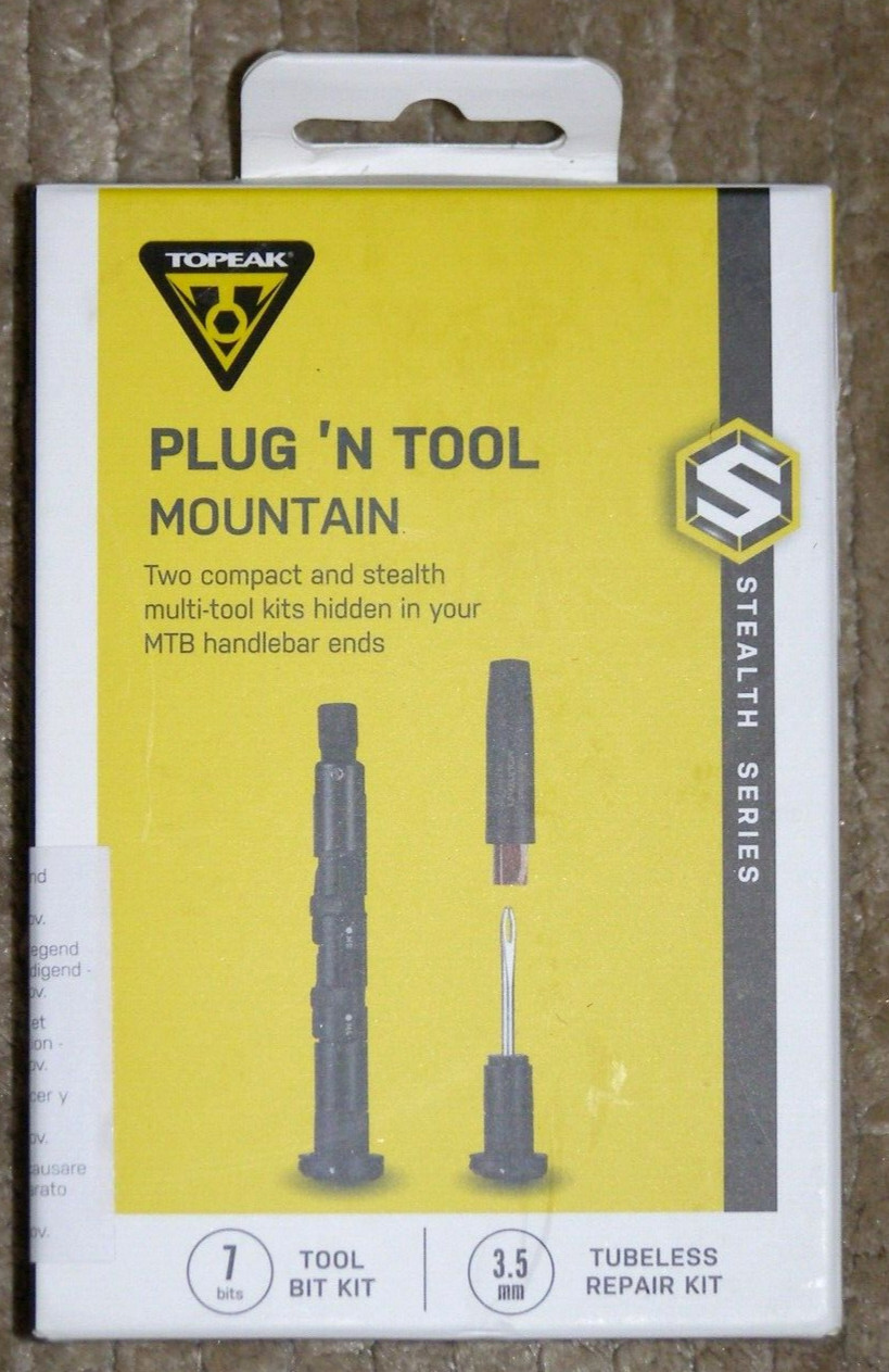 TOPEAK BIKE PLUG N TOOL MOUNTAIN TOOL BIT KIT / TUBELESS REPAIR KIT TT2611