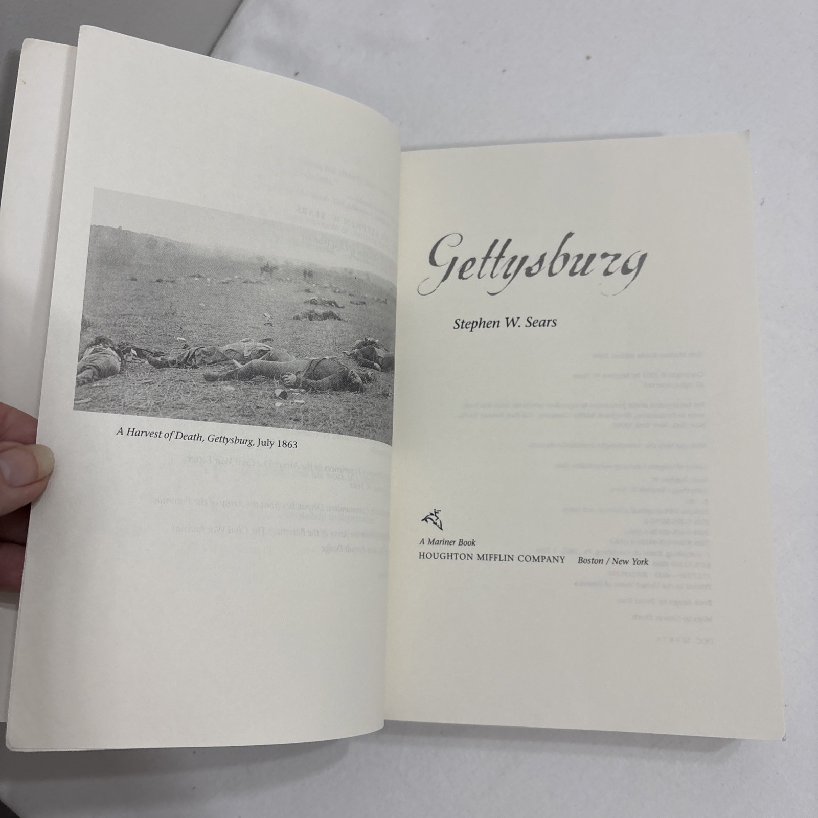 Gettysburg Sears, Stephen W. paperback 2004 NEW