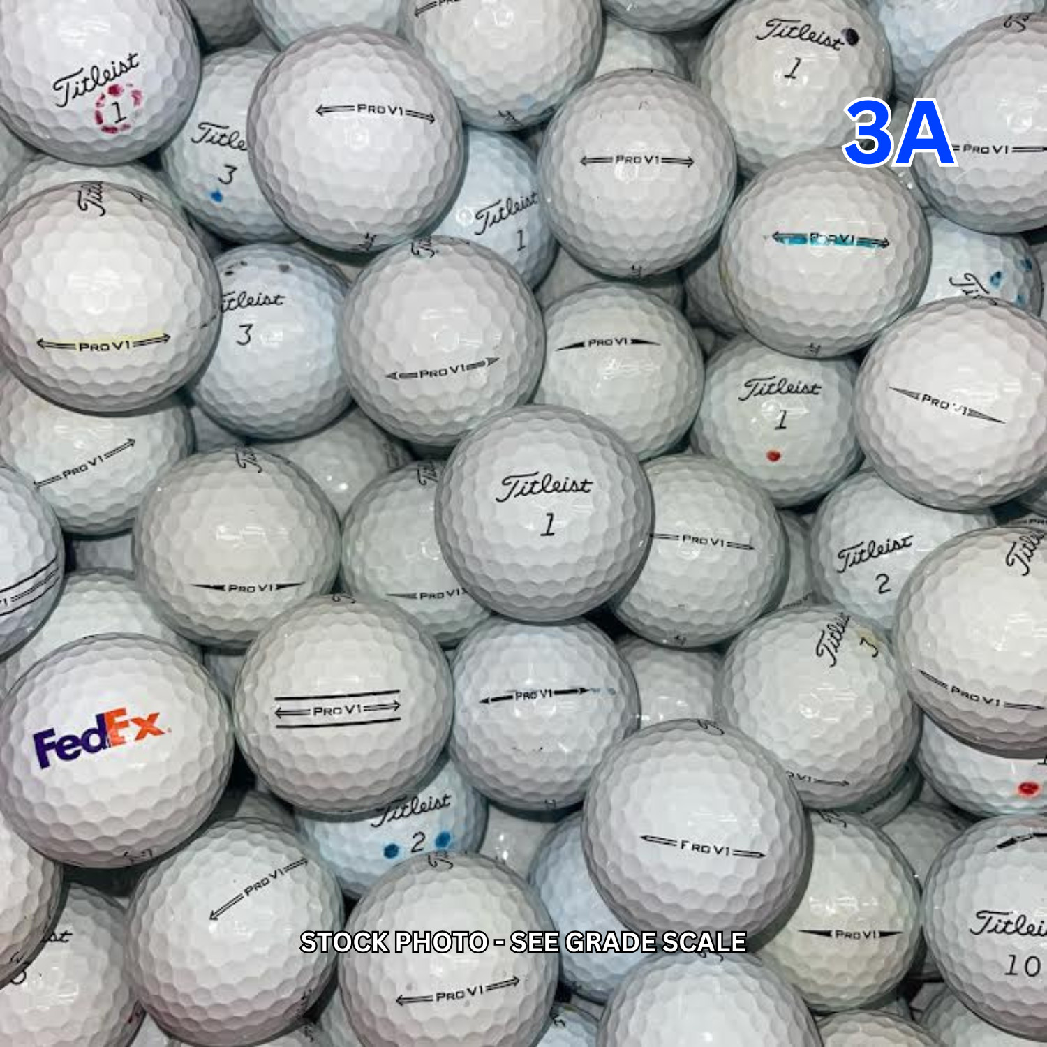 100 Titleist Pro V1 Used Golf Balls - 3A Value AAA