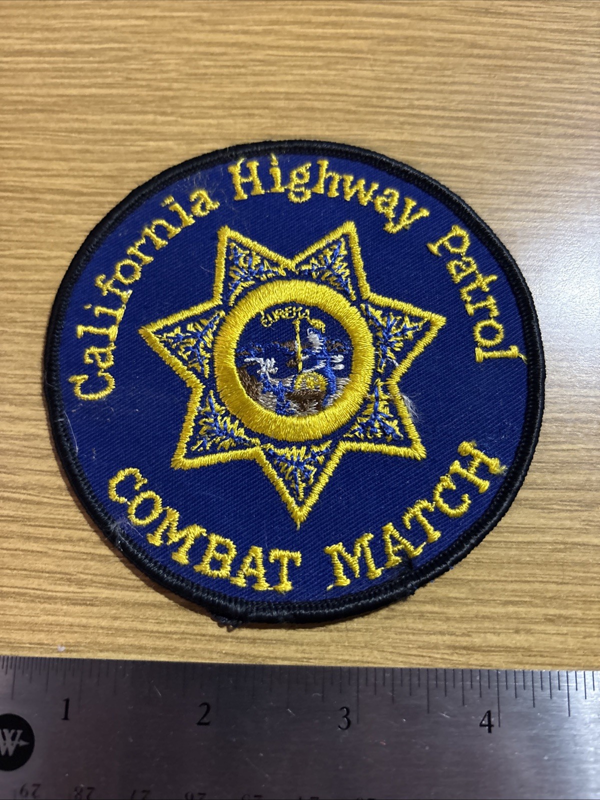 California Highway Patrol Combat March Patch -Historical Memorabilia