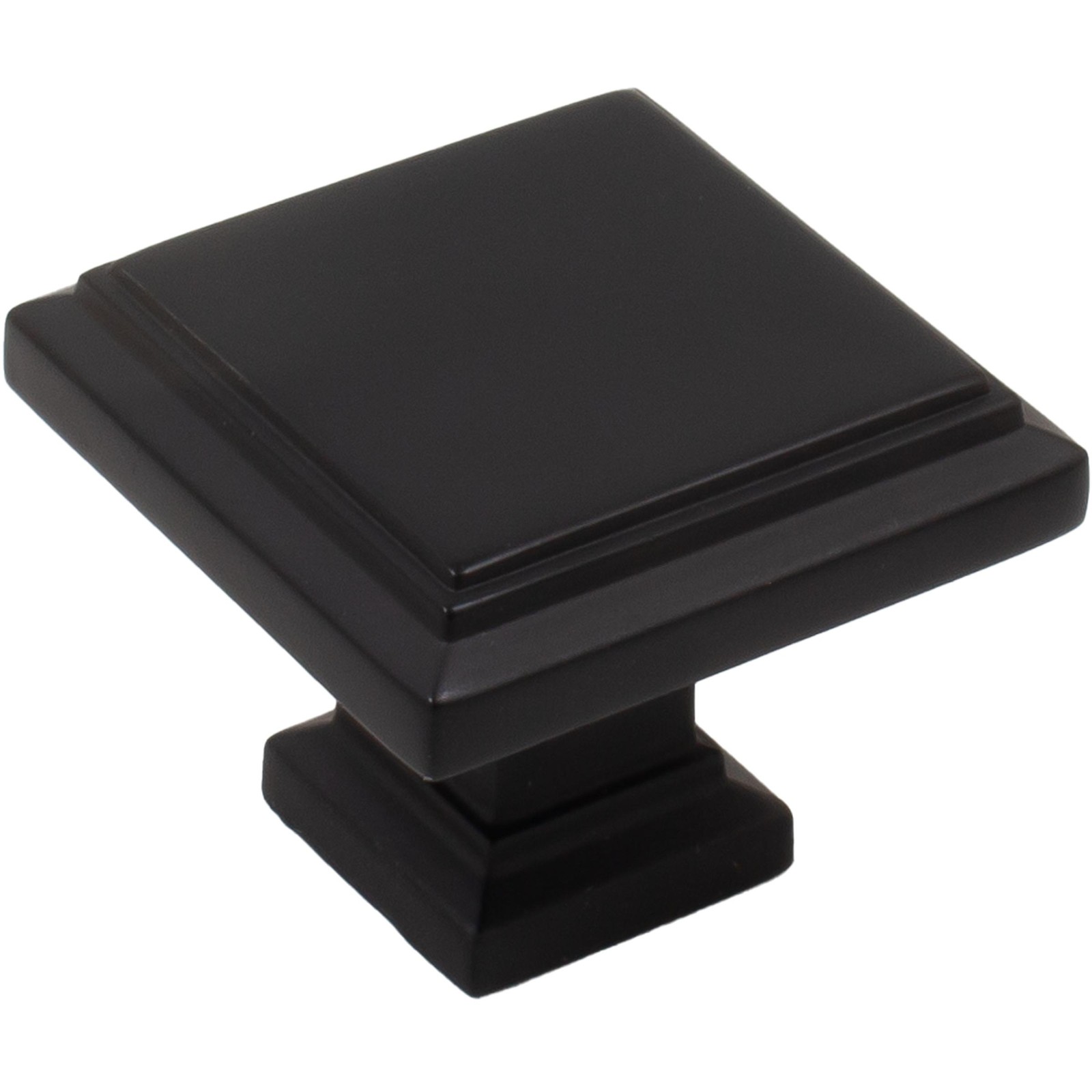 Metropolis Cabinet Knob, Matte Black by Stone Harbor Hardware