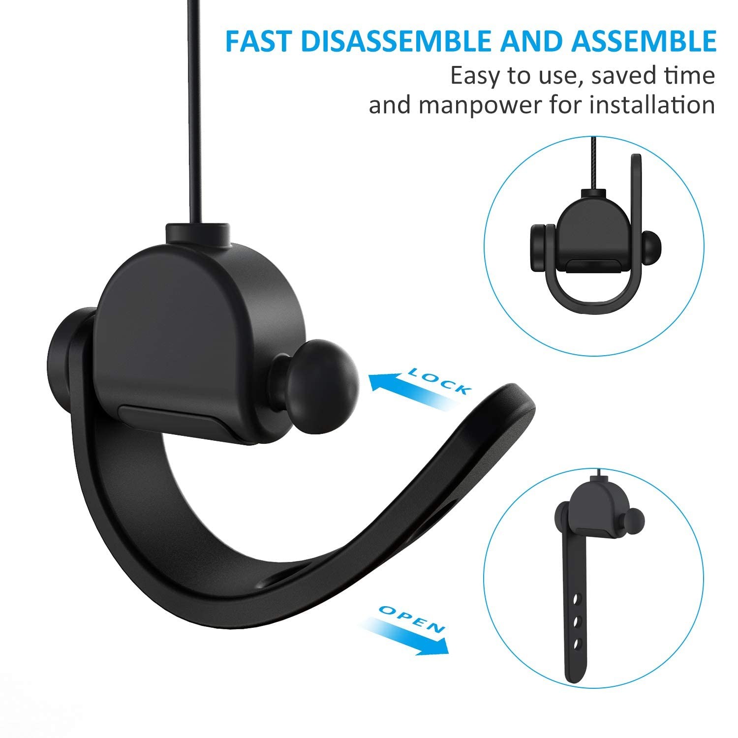 [Pro Version] KIWI design VR Cable Management, 3 Packs VR Pulley System Compa