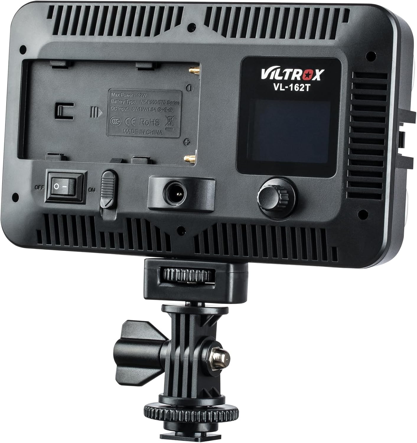VILTROX VL-162T CRI95+ LED Video Light, Portable Camera Photo Light Panel Dim...