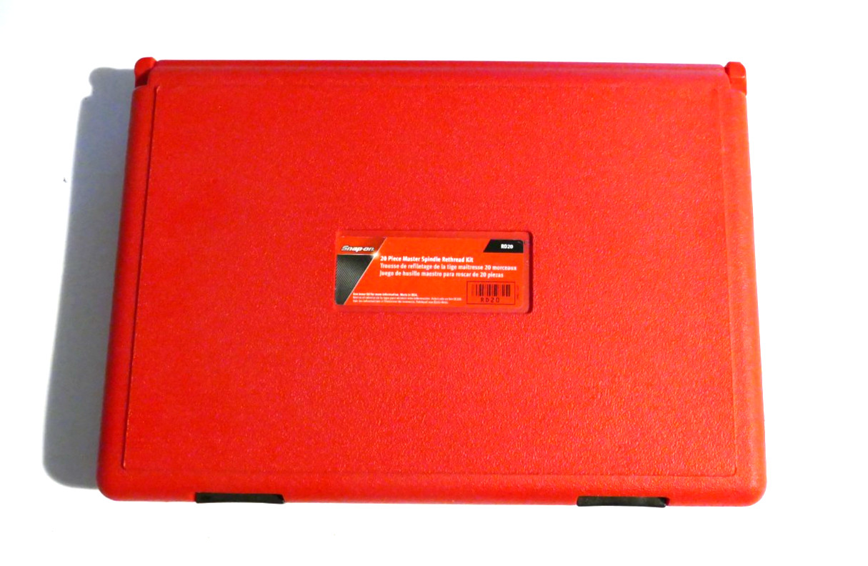 NEW Snap-on™ 20pc Master Spindle Rethreading Kit RD20 in Case UNused
