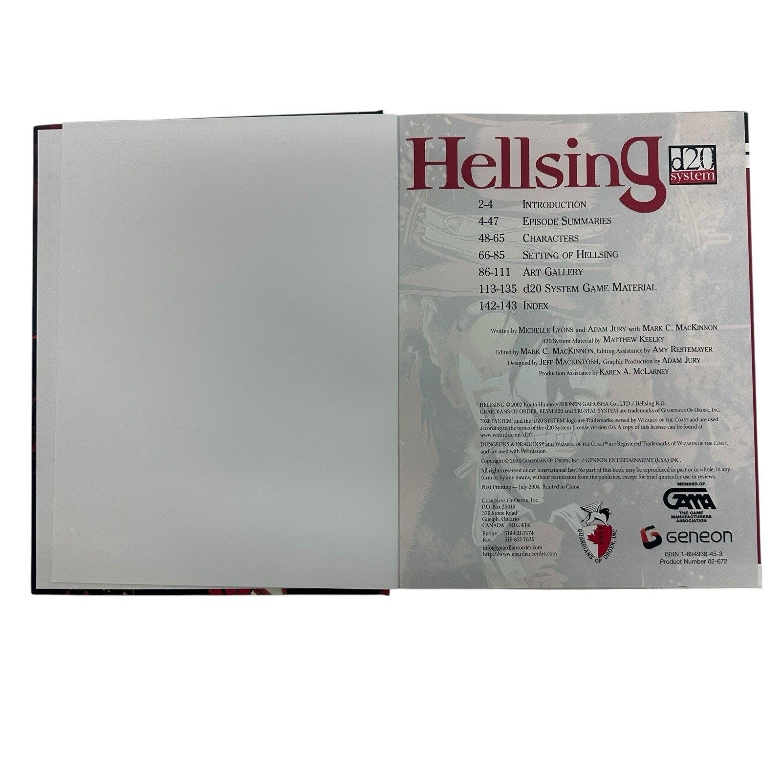 Hellsing D20 System