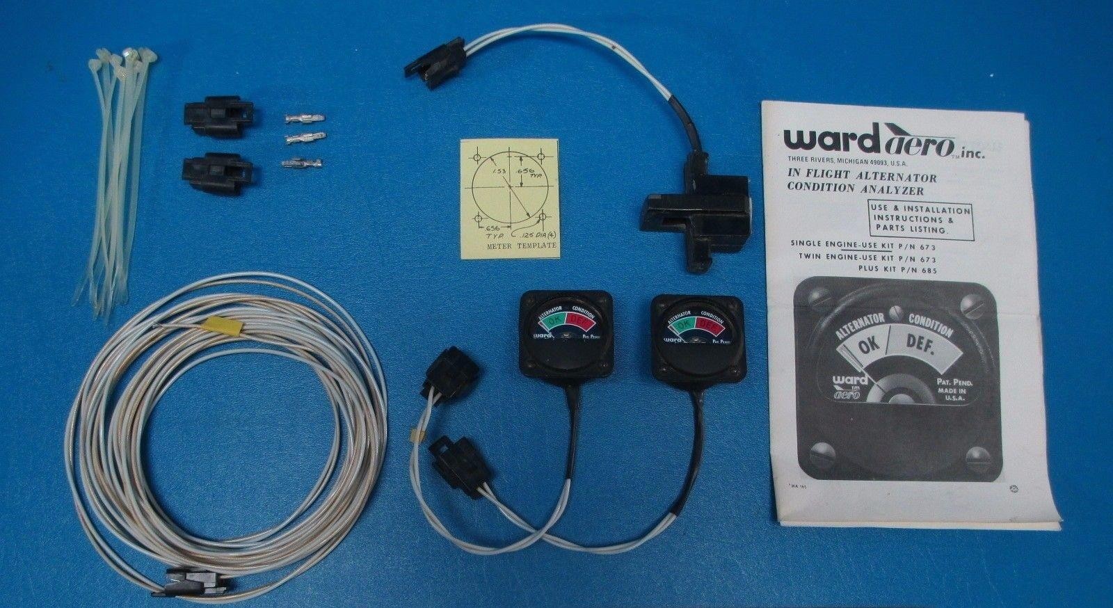New Old Stock Wardaero In Flight Alternator Analyzer Kit P/N: 674 (7805)