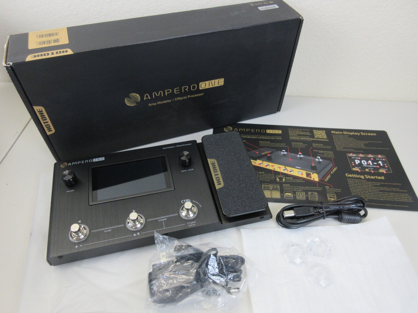 Hotone Ampero One Guitar Multi-Effects Amp Modeler / Effects Processor (NEW)