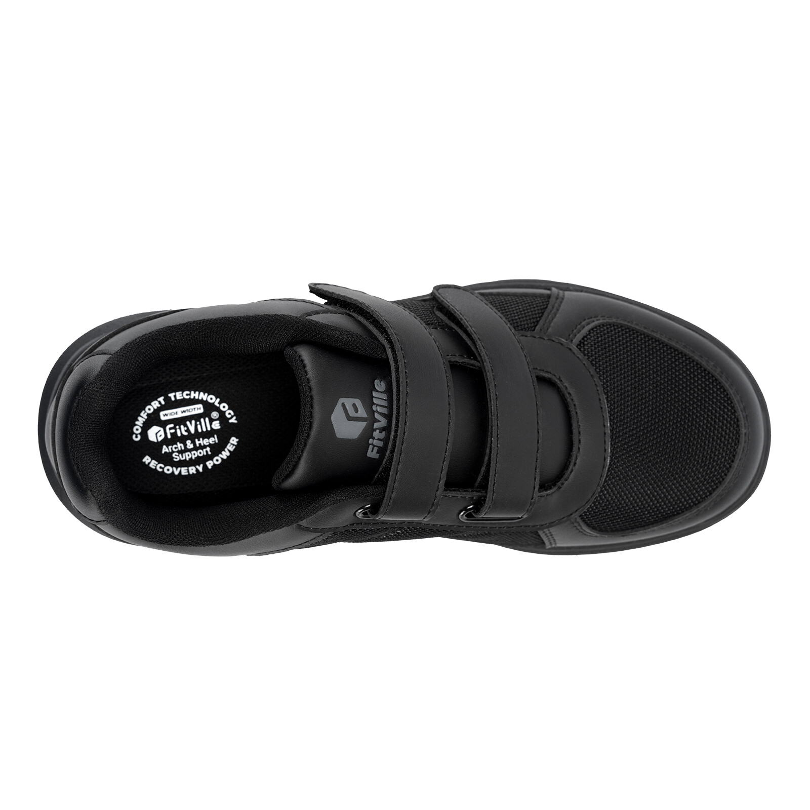 FitVille Men Extra Wide Diabetic Shoes Adjustable Straps Neuropathy Swollen Feet