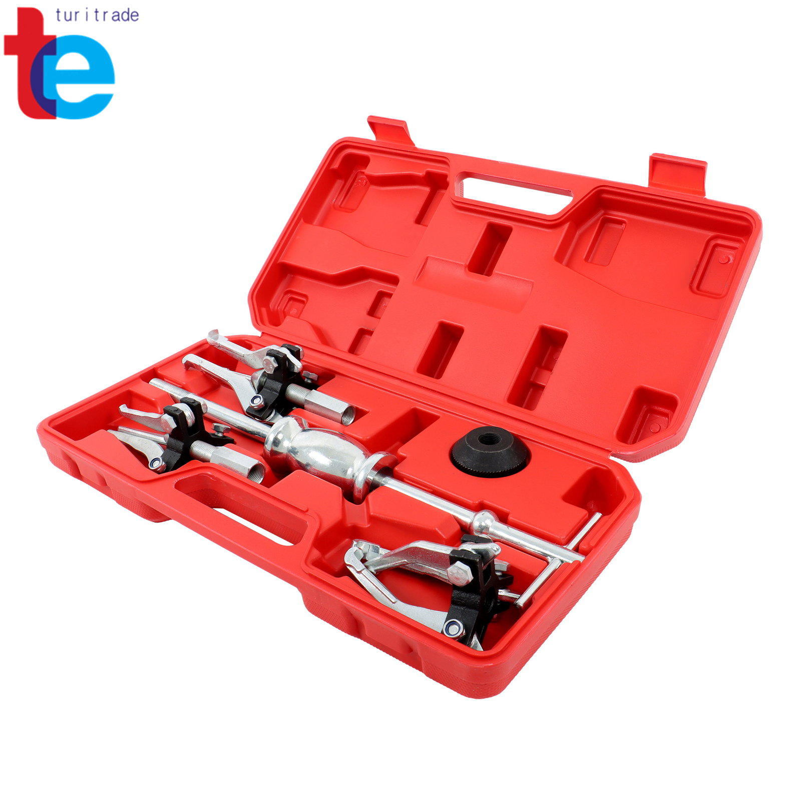 Gear Bearing Slide Hammer Puller Set 3 Jaw Internal External Puller Tool Kits