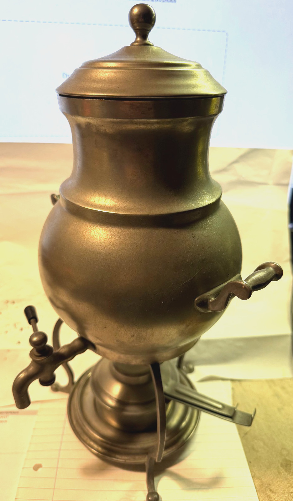 Vintage Bongusto Italy Samovar Urn Warming Drink Dispenser + Coffee Percolator