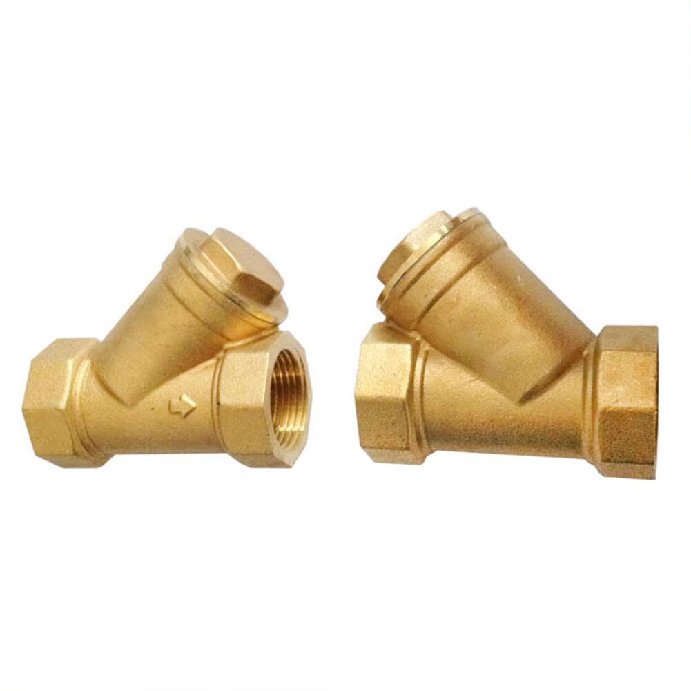 Brass 1/2" Female Y Shaped Strainer Mesh Filter Valve