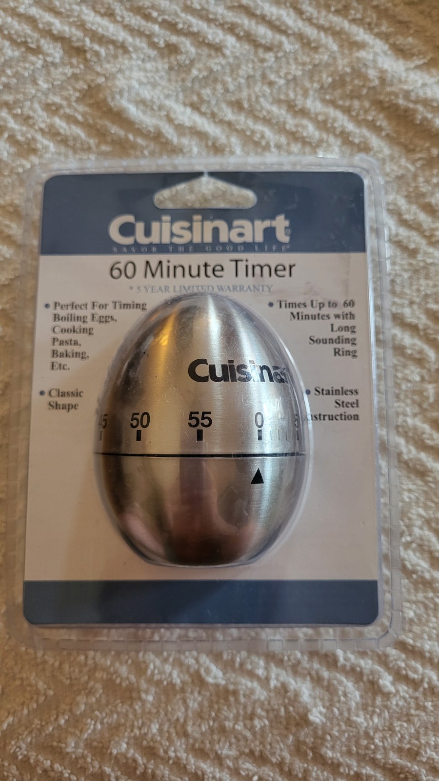 Cuisinart 60 Minute Timer Stainless Steel