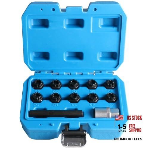 12 PCS Wheel Lock Key Set Compatible with Mercedes Benz, Wheel Lock Lug Nut