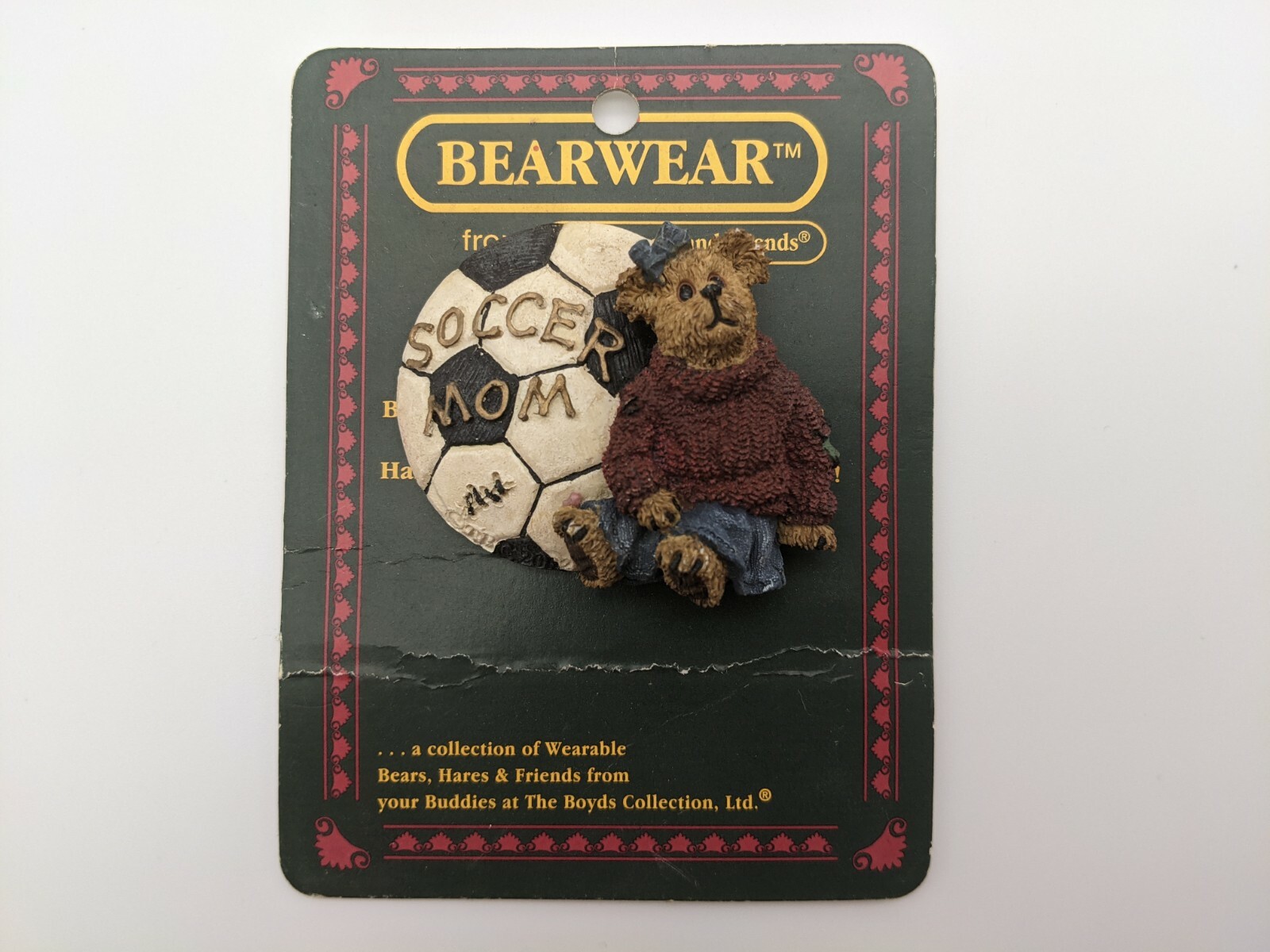 Boyd's Bears and Friends Bearwear Soccer Mom pin #26063
