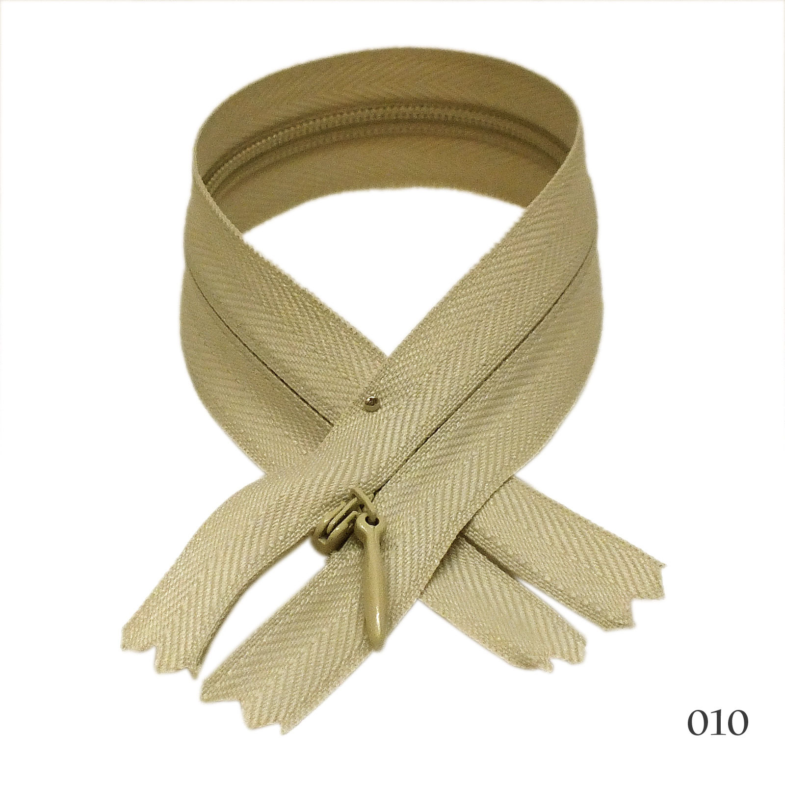 12 pcs Quality BKC Invisible Zipper Top Open Bottom Closed 9" Brown #010