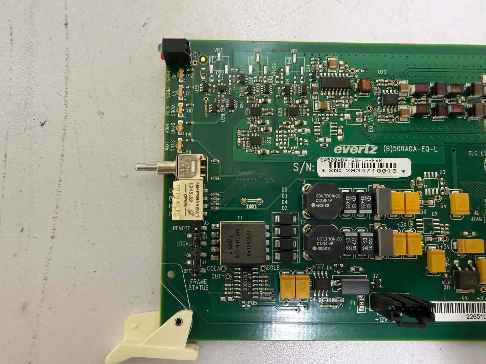 Evertz 501ADA-EQ-L Analog Video Distribution Amplifier w Cable Equalization