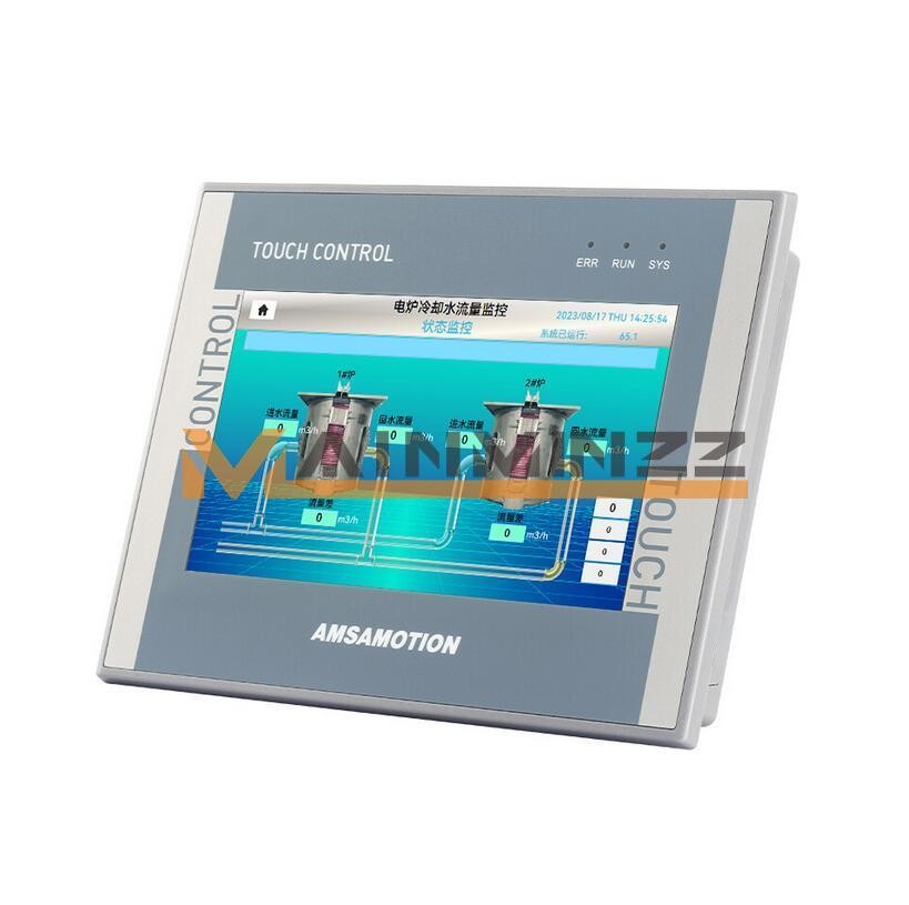 AMSAMOTION 7 Inch HMI PLC All-in-One FX3U Ethernet AMX-HM7A-32MR Touch screen