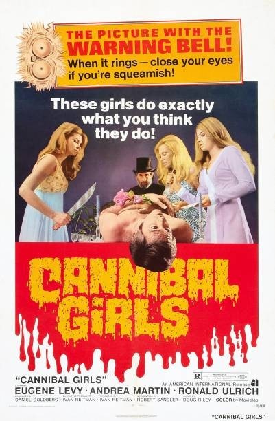 Historic Cannibal Girls 1973 Movie Advertising Postcard