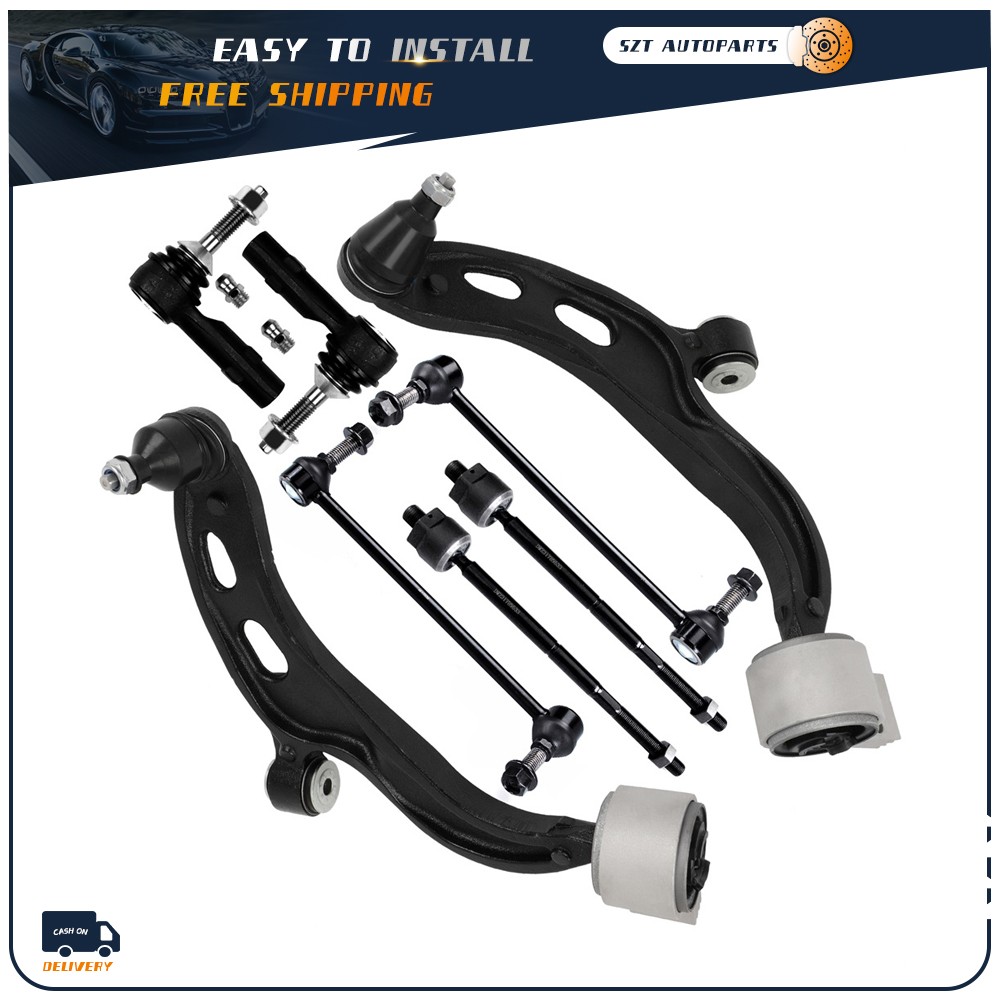 Front Lower Control Arms Ball Joint Tie Rod Sway Bar For Ford Taurus 2010-2012
