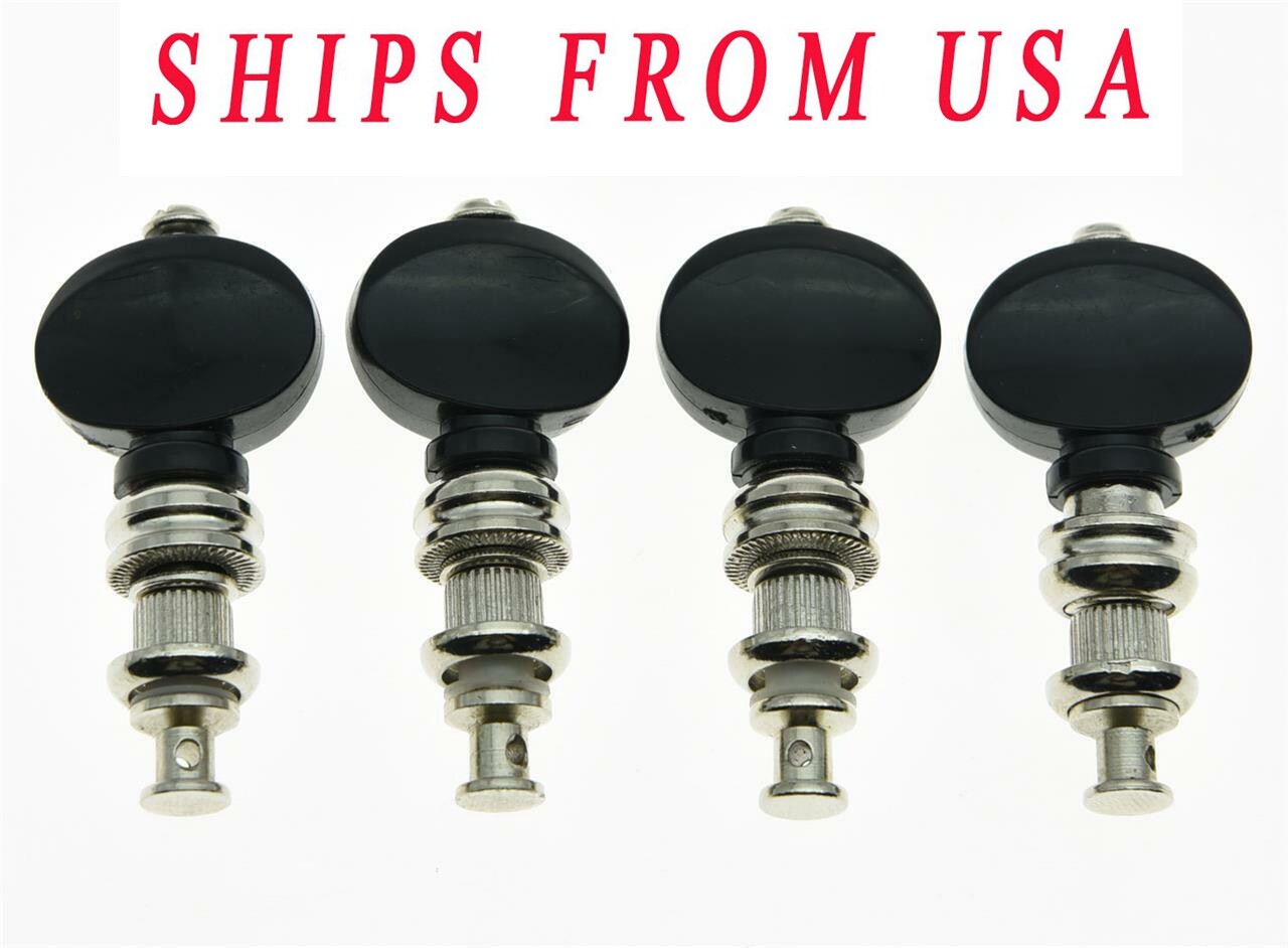 KAISH 4pcs Nickel Precision Ukulele Tuners Tuning Keys Pegs Machine Head