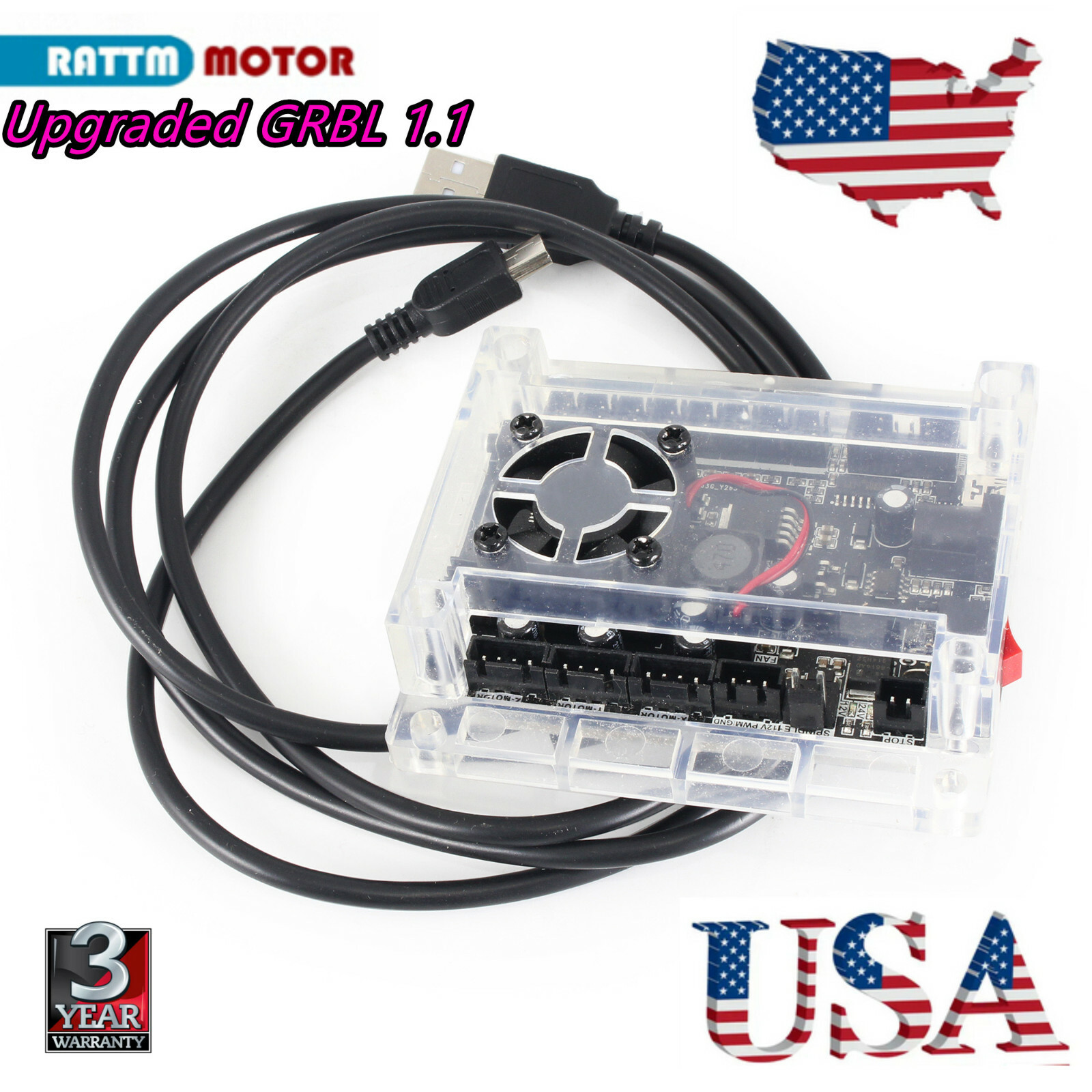 「USA」 CNC 3018 PRO GRBL Control Board CNC Machine Engraver/Laser Controller Card