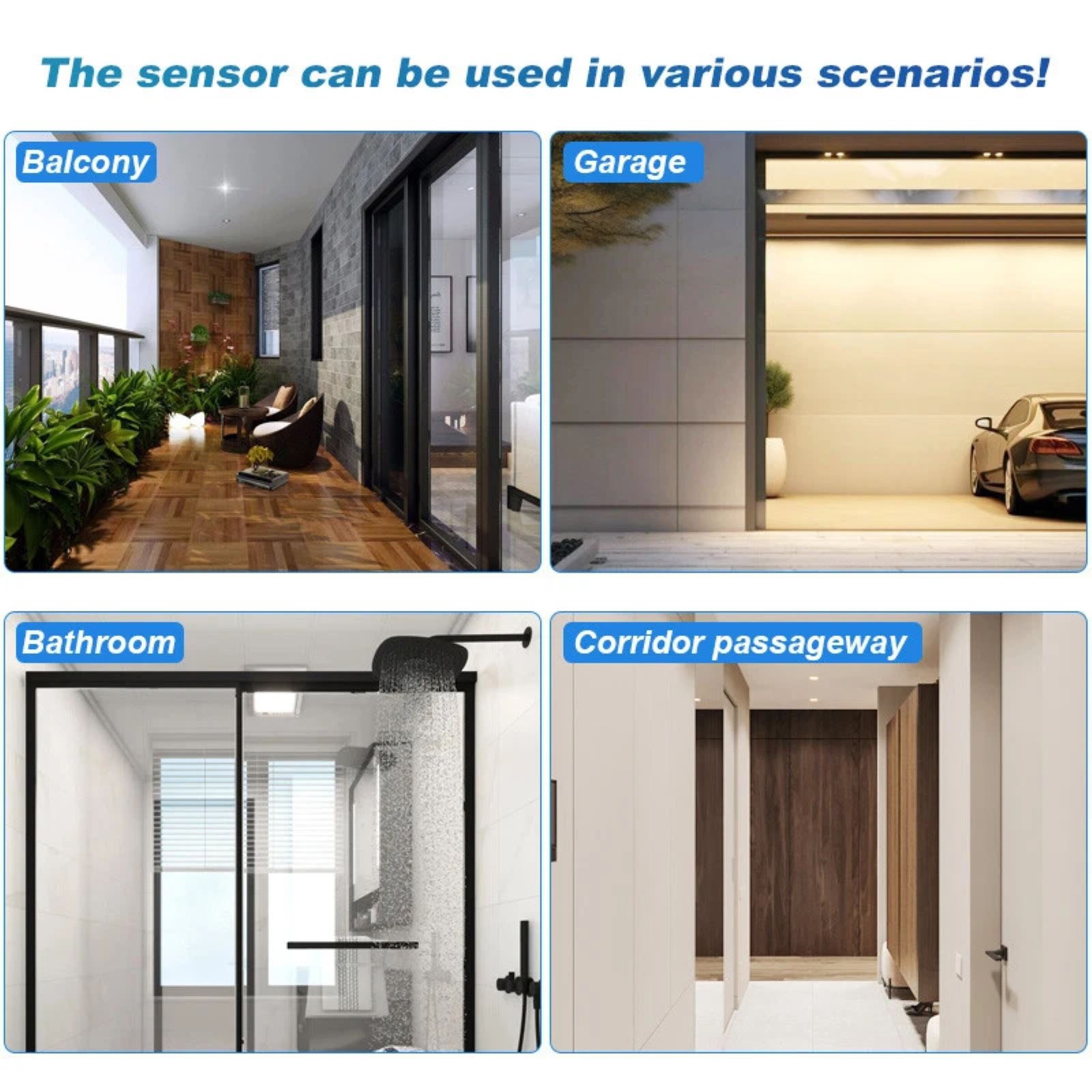 2pcs PIR Motion Sensor Switch Wall Light Switch Delay Time: 5s~8min (Adjustable)