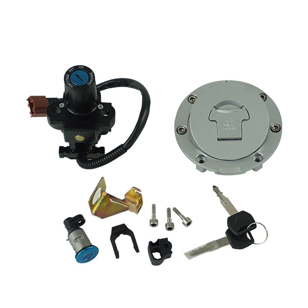 Ignition Switch Fuel Gas Cap Seat Lock Key Set For Honda  CBR600RR CBR1000RR