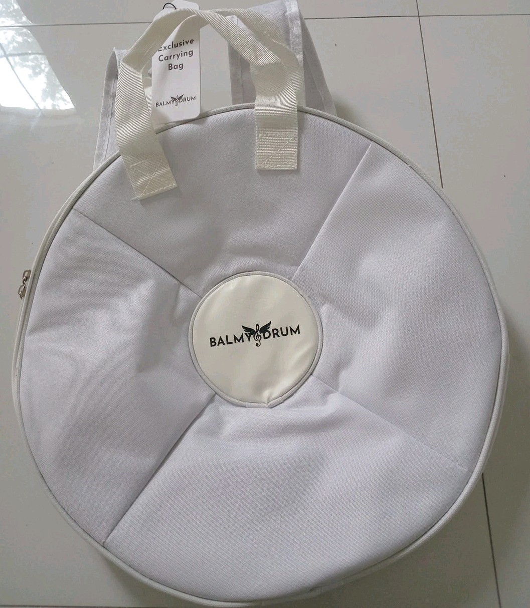 New White Balmy Drum carrying bag 15-tone Backpack adjustable shoulder straps