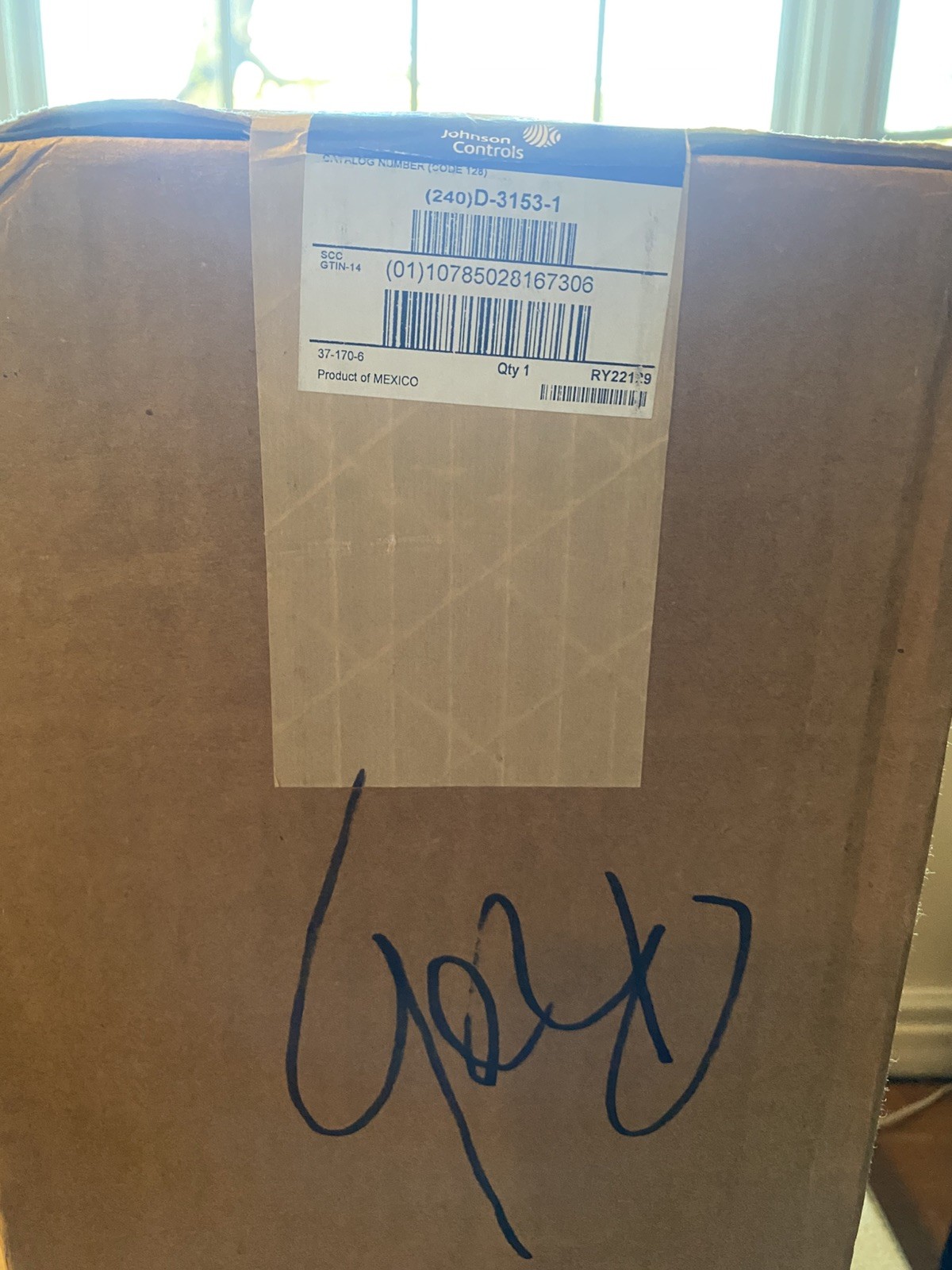 Johnson Controlc D-3153-1 Damper Actuator With Positioner 8-13 Spring Range