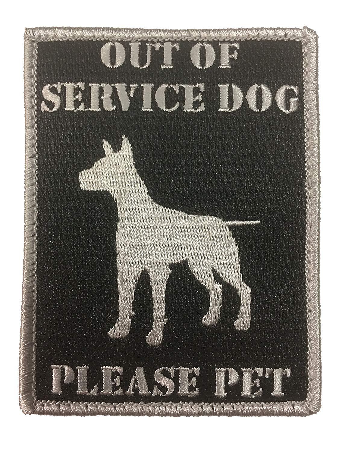 Out of Service Dog - Embroidered Morale Patch