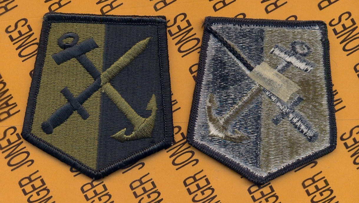 Rhode Island National Guard ARNG OD Green & Black patch m/e Type II