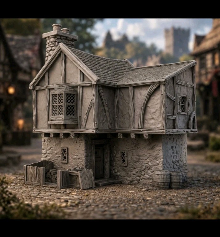 Briarwood House 4 -28mm Scale -Pillage -Baron's War -Fantasy Terrain -RPG