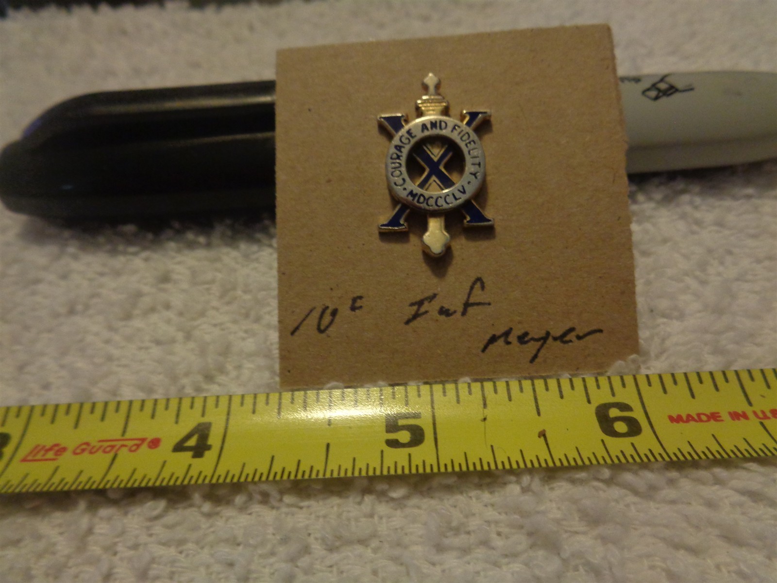 10th Infantry Meyer Unit Crest, DI, DUI (DRAW#8)